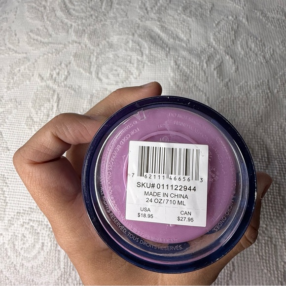 Starbucks Tumbler - Pink and Blue Zebra Print - 24oz Cold Cup - Picture 4 of 5